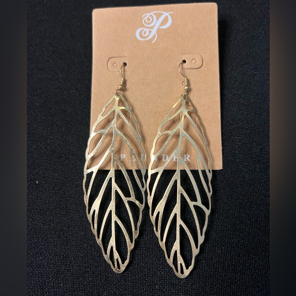 Gold Leaf Earrings